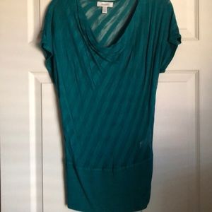 NWOT green sheer sweater